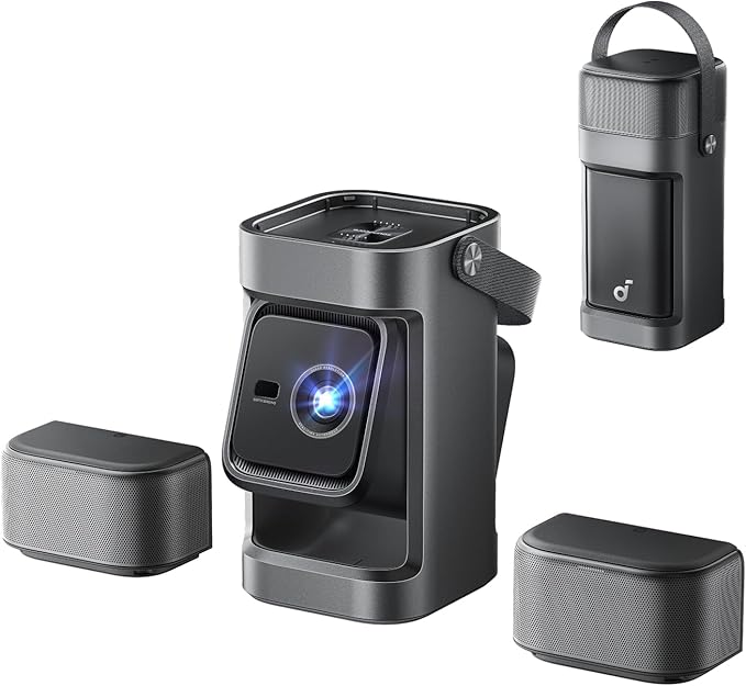 Portable GTV Projector with Detachable Speakers