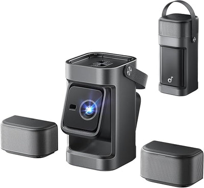 Portable GTV Projector with Detachable Speakers